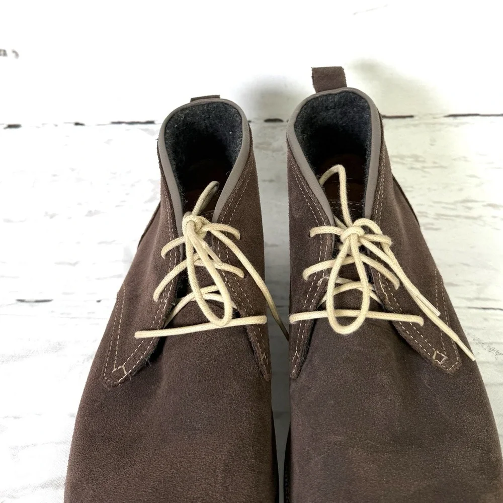 Cole Haan Shoes Mens 10.5 M Brown Chukka Ankle Boots Suede Lace Up